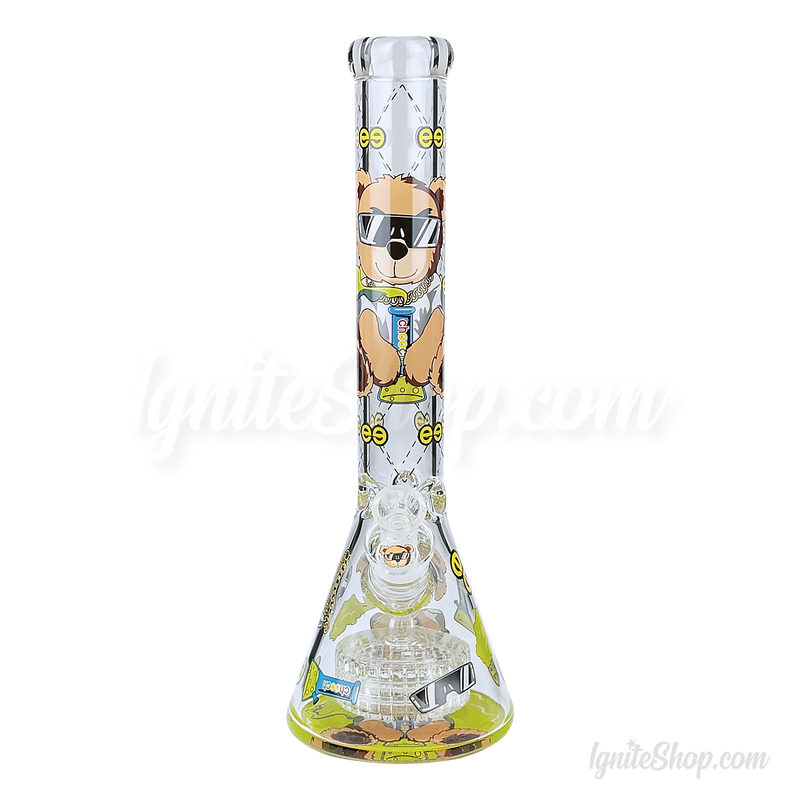 CHEECH Glass 16inches HI BEAR BEAKER - CH297