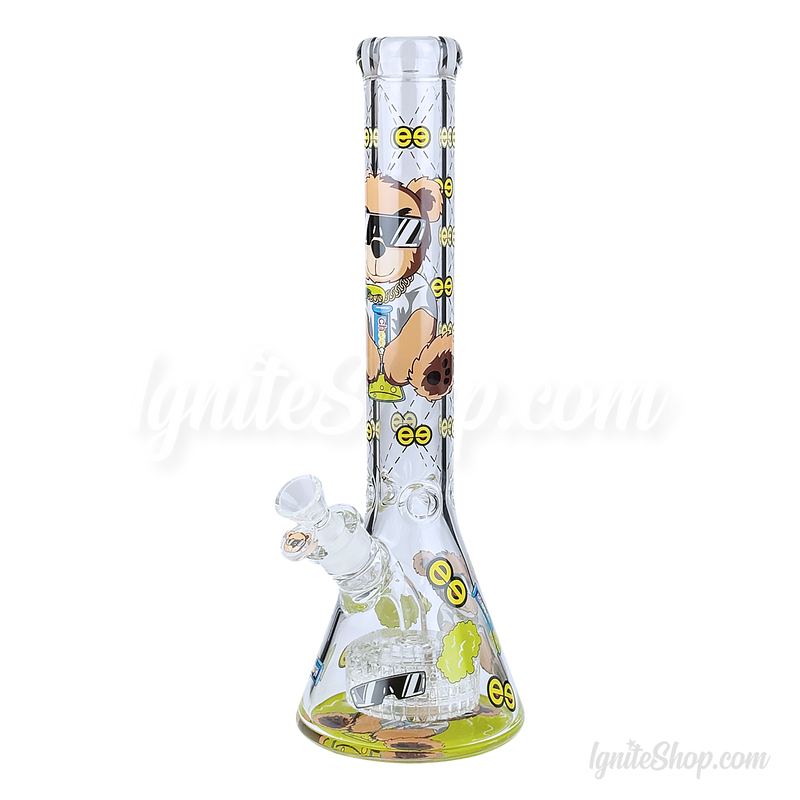 CHEECH Glass 16inches HI BEAR BEAKER - CH297