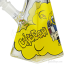 CHEECH Glass 12inches SMOKEY CAMPER DECAL BEAKER - CH298