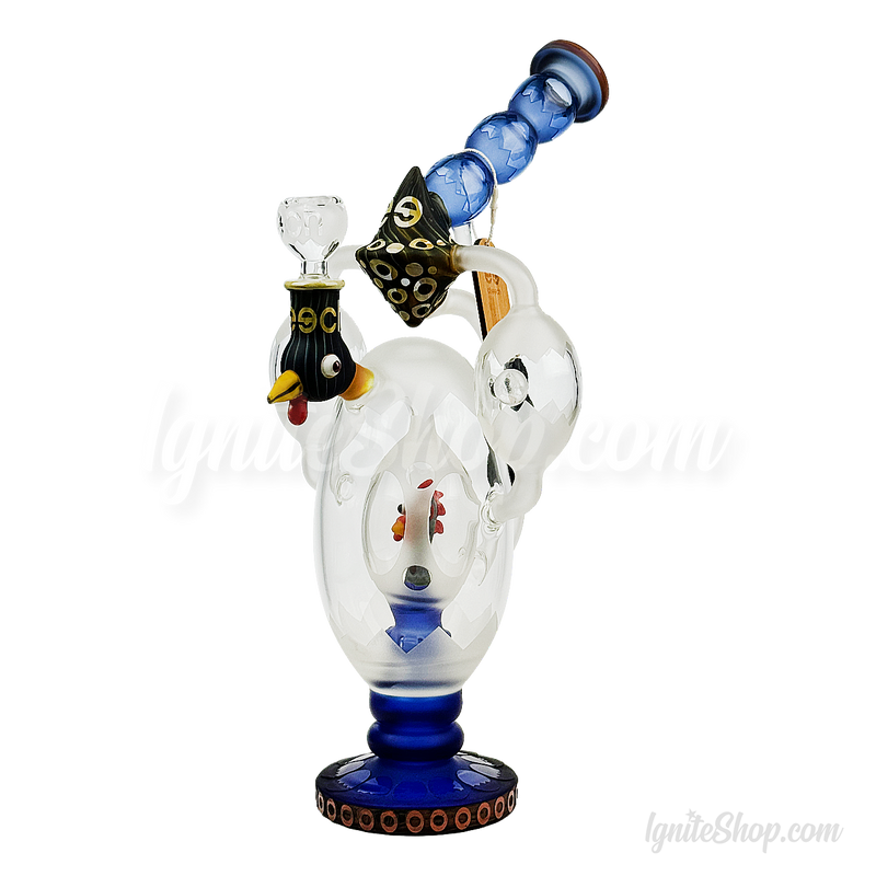 CHEECH Glass 14.5inches ROOSTER IN A EGG - CHE312