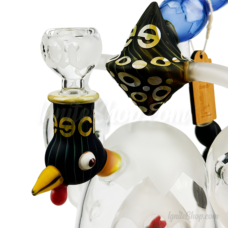 CHEECH Glass 14.5inches ROOSTER IN A EGG - CHE312