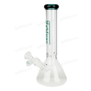 Simple Colored Logo Beaker 10inches FG103804N - TEAL