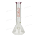 Simple Colored Logo Beaker 10inches FG103804N - PINK