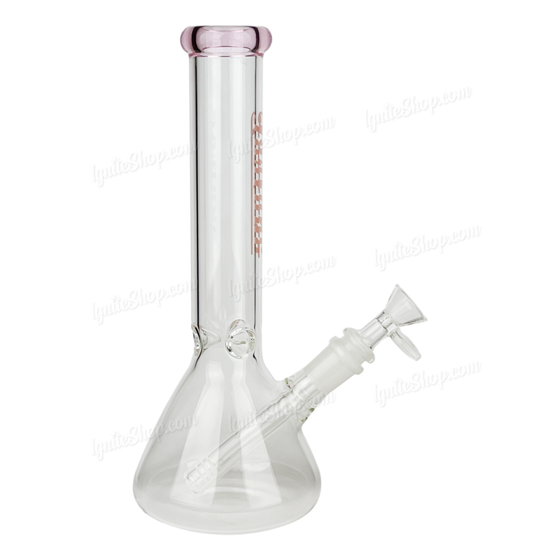 Simple Colored Logo Beaker 10inches FG103804N - PINK