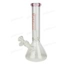 Simple Colored Logo Beaker 10inches FG103804N - PINK