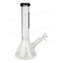 Simple Colored Logo Beaker 10inches FG103804N - TRANS BLACK