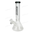 Simple Colored Logo Beaker 10inches FG103804N - TRANS BLACK