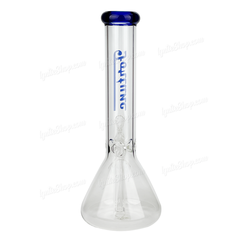Simple Colored Logo Beaker 10inches FG103804N - BLUE