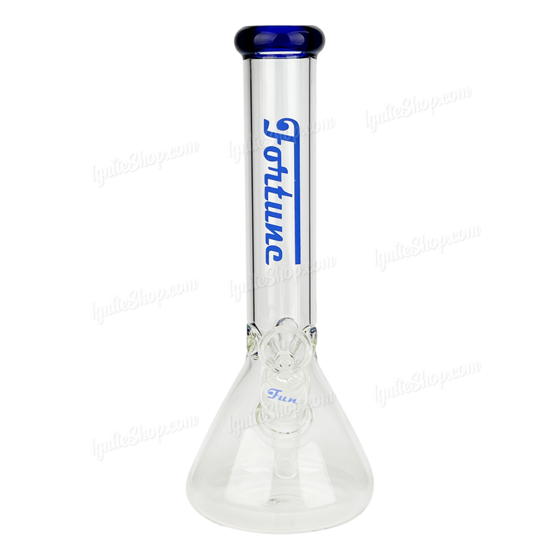 Simple Colored Logo Beaker 10inches FG103804N - BLUE