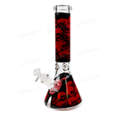 Skull Decal Beaker 14inches / 7mm