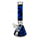 Skull Decal Beaker 14inches / 7mm