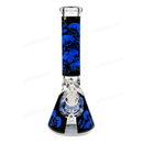 Skull Decal Beaker 14inches / 7mm