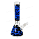 Skull Decal Beaker 14inches / 7mm