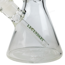 Legendary Glass Sandblast Beaker 16inches LG259 - TEAL