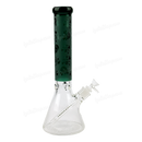 Legendary Glass Sandblast Beaker 16inches LG259 - TEAL