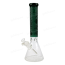 Legendary Glass Sandblast Beaker 16inches LG259 - TEAL