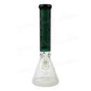 Legendary Glass Sandblast Beaker 16inches LG259 - TEAL