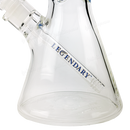 Legendary Glass Sandblast Beaker 16inches LG259 - JADE BLUE