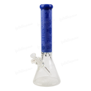 Legendary Glass Sandblast Beaker 16inches LG259 - JADE BLUE