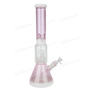 Legendary Glass Showerhead Perc. Beaker 17inches LG340A - PINK