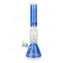 Legendary Glass Showerhead Perc. Beaker 17inches LG340A - BLUE