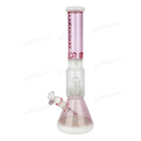 Legendary Glass Showerhead Perc. Beaker 17inches LG340A - PINK