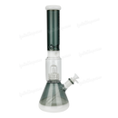 Legendary Glass Showerhead Perc. Beaker 17inches LG340A - TRANS BLACK