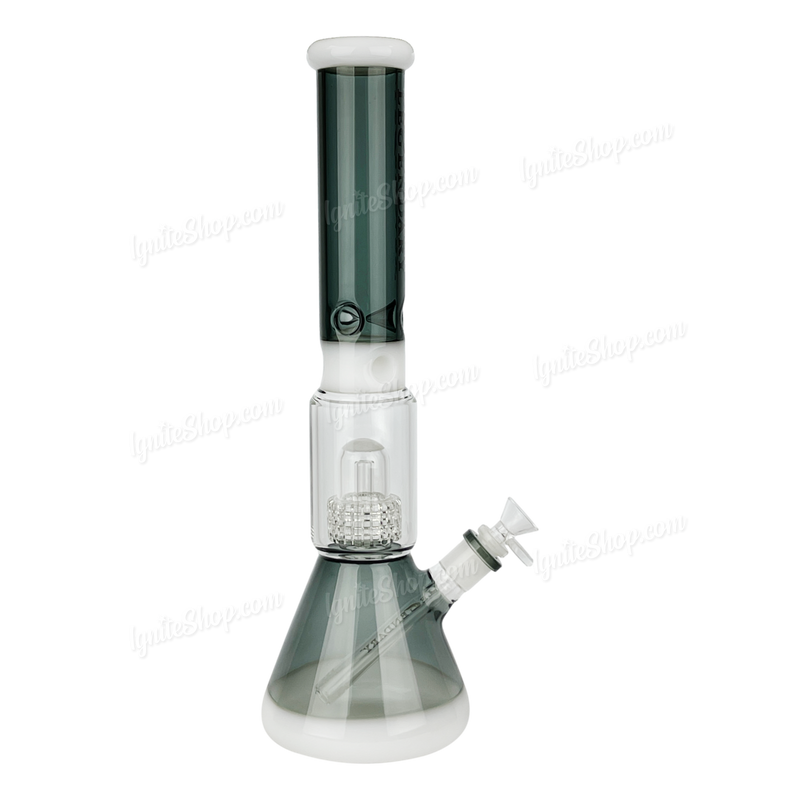 Legendary Glass Showerhead Perc. Beaker 17inches LG340A - TRANS BLACK