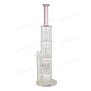 Legendary Glass Triple Tree Perc. 18inches 7mm LG340 - PINK