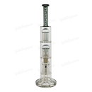Legendary Glass Triple Tree Perc. 18inches 7mm LG340 - TRANS BLACK