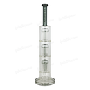 Legendary Glass Triple Tree Perc. 18inches 7mm LG340 - TRANS BLACK