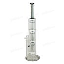Legendary Glass Triple Tree Perc. 18inches 7mm LG340 - TRANS BLACK