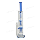 Legendary Glass Triple Tree Perc. 18inches 7mm LG340 - BLUE