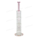 Legendary Glass Triple Tree Perc. 18inches 7mm LG340 - PINK