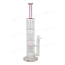 Legendary Glass Triple Tree Perc. 18inches 7mm LG340 - PINK