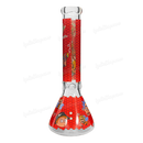 OG Original Glass Rick & Morty Decal Beaker 14inches 7mm - RED
