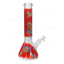 OG Original Glass Rick & Morty Decal Beaker 14inches 7mm - RED