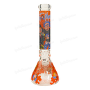 OG Original Glass Rick & Morty Decal Beaker 14inches 7mm - ORANGE