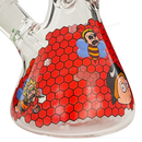 OG Original Glass Rick & Morty Decal Beaker 14inches 7mm - RED