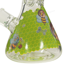 OG Original Glass Rick & Morty Decal Beaker 14inches 7mm - LIME GREEN