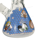 OG Original Glass Rick & Morty Decal Beaker 14inches 7mm - BLUE