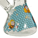 OG Original Glass Rick & Morty Decal Beaker 14inches 7mm - LIGHT BLUE