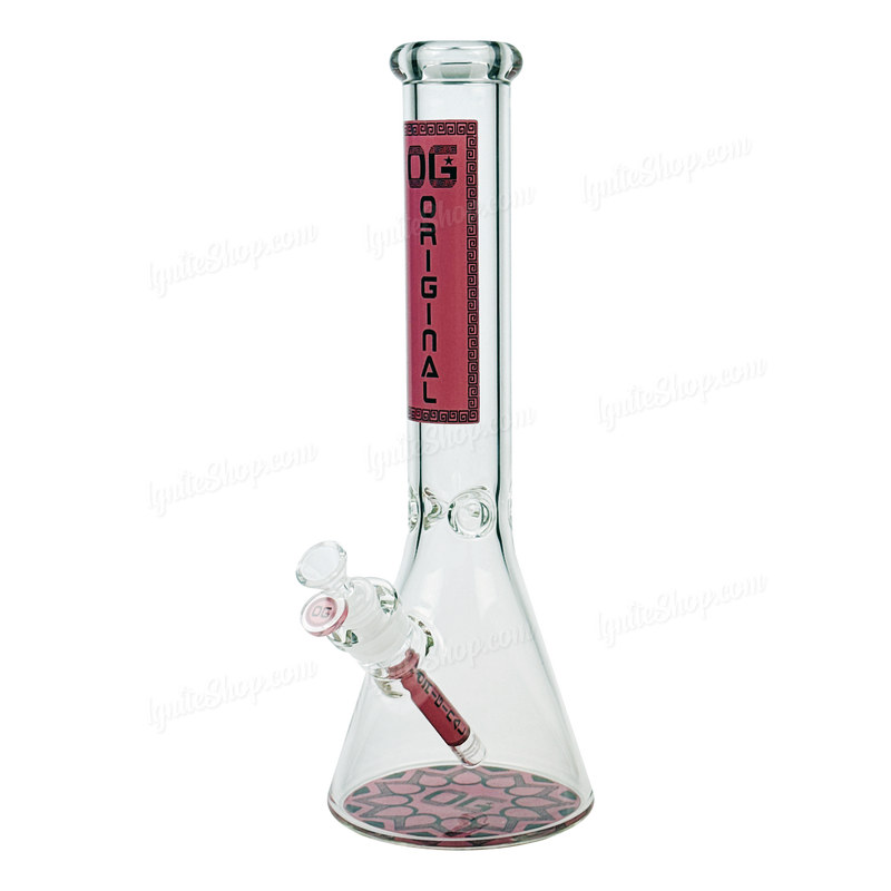 OG Original Glass 14inches Decal Beaker OG590 - PINK