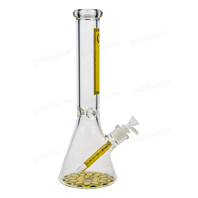 OG Original Glass 14inches Decal Beaker OG590 - YELLOW