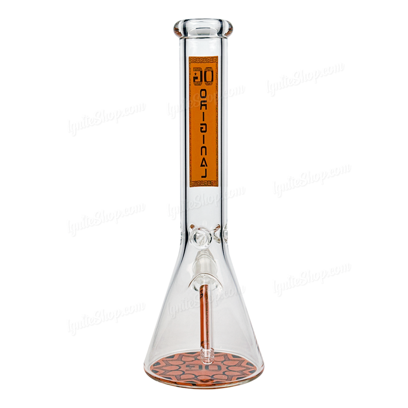 OG Original Glass 14inches Decal Beaker OG590 - ORANGE