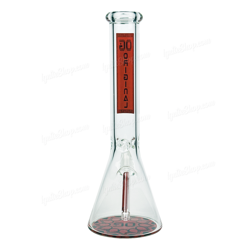 OG Original Glass 14inches Decal Beaker OG590 - RED