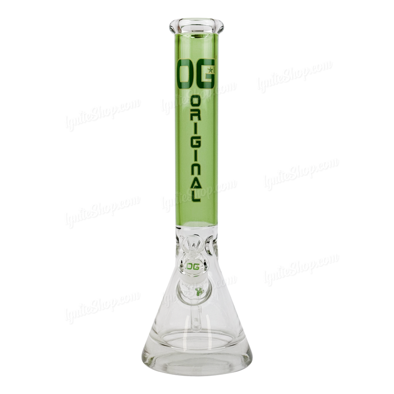 OG Original Glass 10mm Base 16Inches Beaker OG639 - GREEN