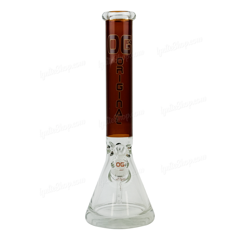 OG Original Glass 10mm Base 16Inches Beaker OG639 - AMBER