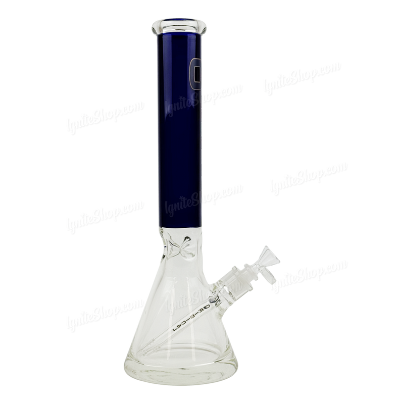 OG Original Glass 10mm Base 16Inches Beaker OG639 - BLUE BLACK