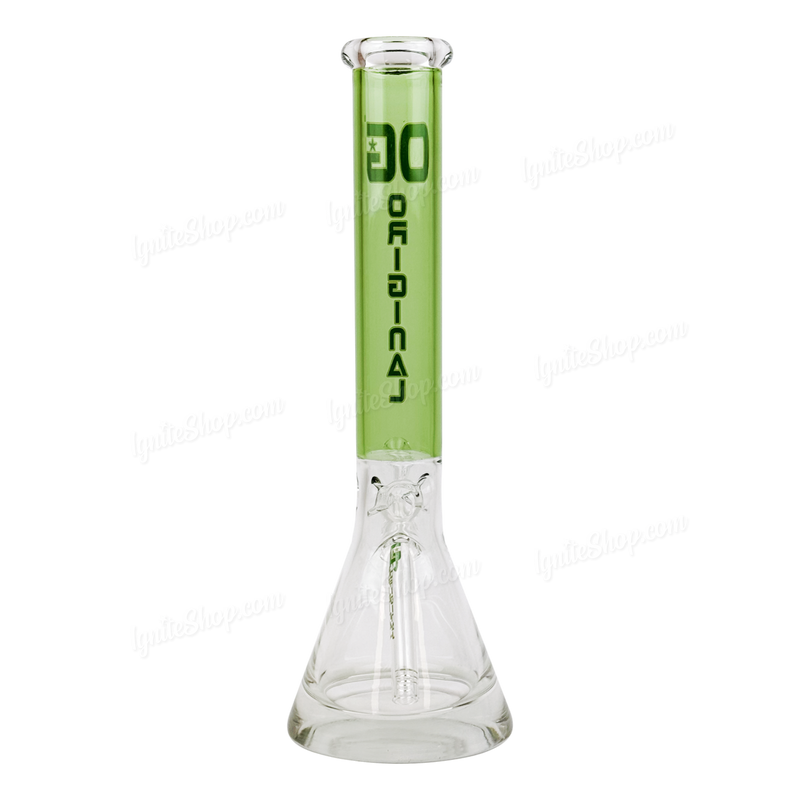 OG Original Glass 10mm Base 16Inches Beaker OG639 - GREEN